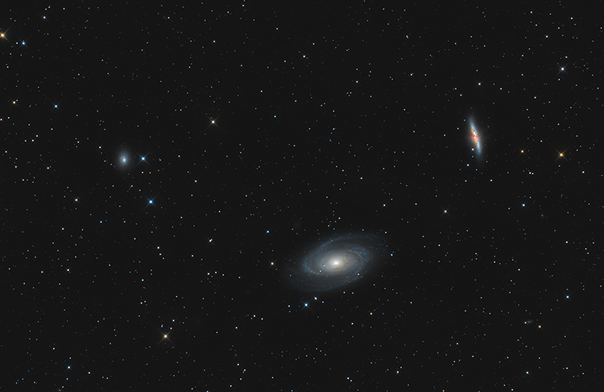 Messier 81 & 82, NGC 3077