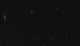 Messier 31 und 33 im weiten Feld
