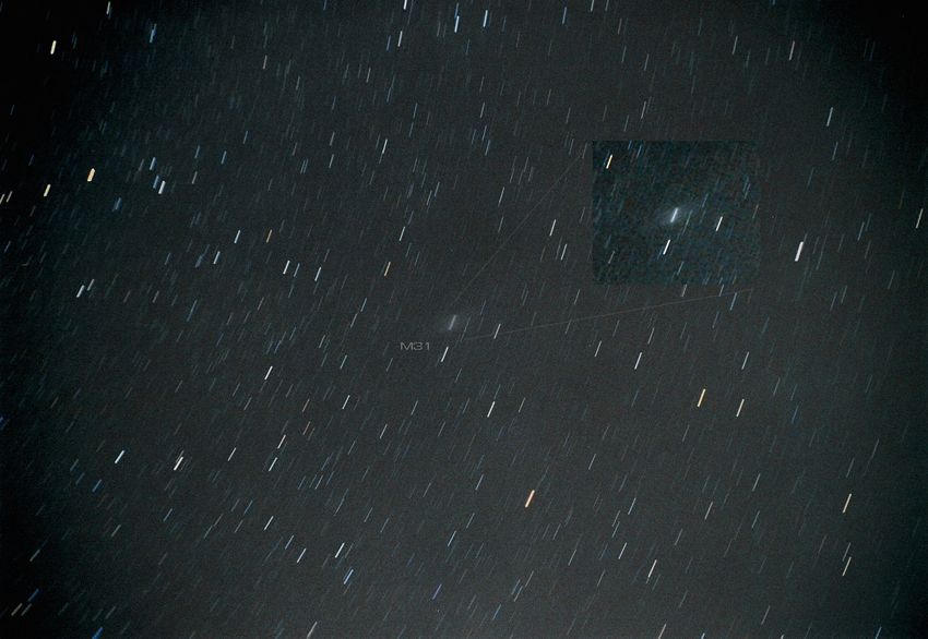 Strichspuren um Messier 31