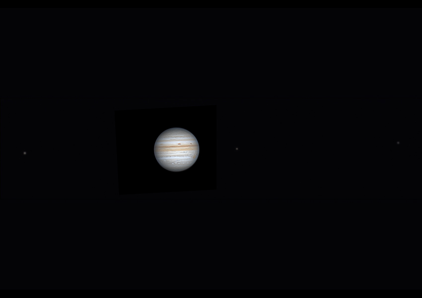 Jupiter mit Ganymed, Io & Europa