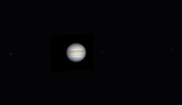 Jupiter mit Ganymed, Io & Europa