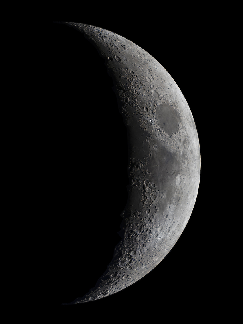 Mond - 4,9 Tage alt (25%)